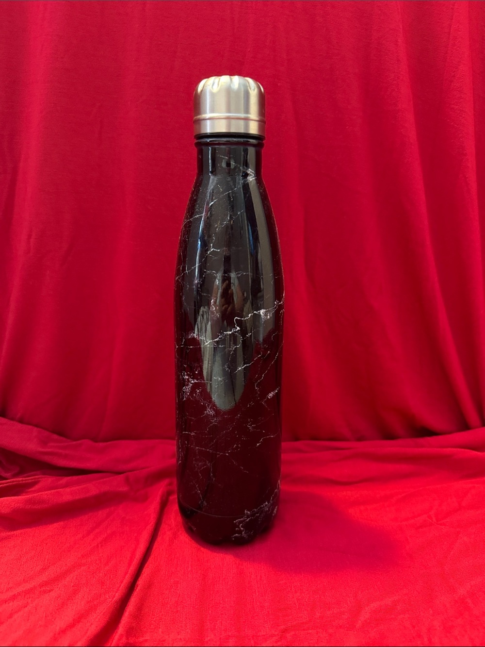 Black Marble Stainless Water Bottle